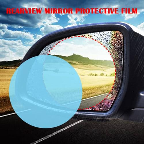 80*80MM One Pair Of Car Universal Rearview Mirror Anti-fog Rainproof Protective Film Automobile Mirror Decoration