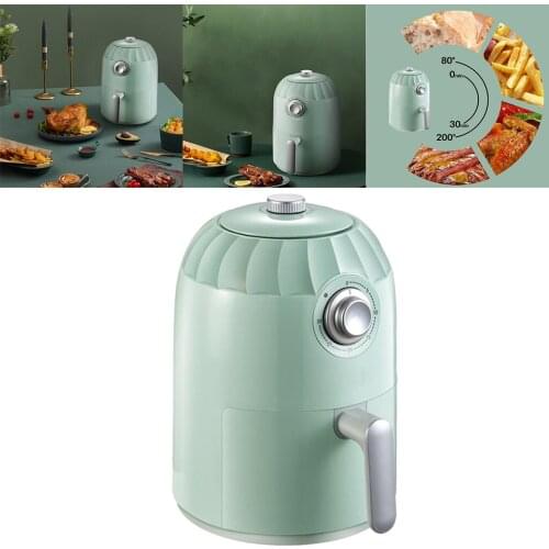 800W 2L Electric Fryer Multifunctional Household Kitchen Oil Free Fryer Electric Cooker Fryer Pan