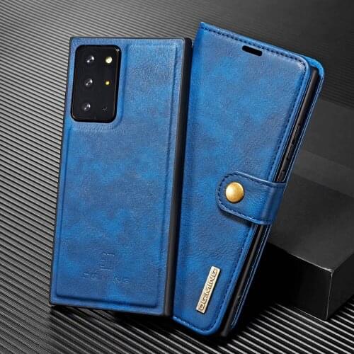 Genuine Leather Card Wallet Flip TPU Magnetic Cover For Samsung Galaxy Note 10 Plus 8 9 20 Ultra Note10 Note20 Note20Ultra Case