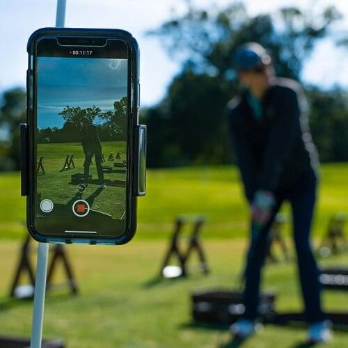 Golf Swing Recorder Holder Cell Phone Clip Holding Trainer Practice Training Aid May31 Dropshipping