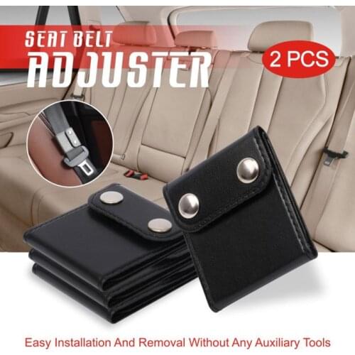 Universal Car Seat Safety Belt Adjusters Car Leather Seat Belt Clips Improve Safety Car Accessories Auto Products