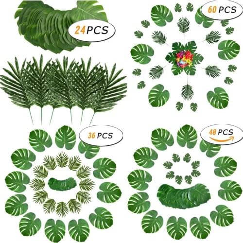 Artificial Simulation Plant Leaf Tropical Palm Leaves for Theme Party Decorations DIY Home Balcony Garden decoration Photo props