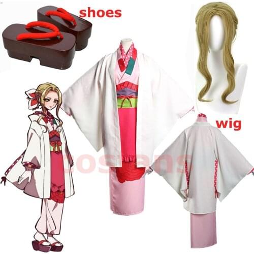 2020 Jibaku Shounen Toilet Bound Hanako-kun MiZi Cosplay Costume Japanese Kimono Uniform Halloween Fancy Suit for Adult Women
