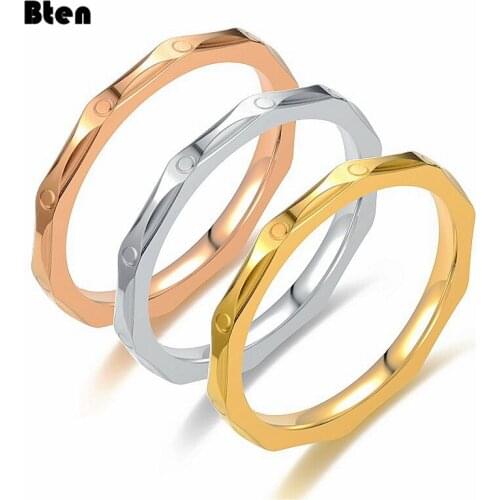 Bten Beautiful Thin Ring For Women Ring Jewelry Stainless Steel High Quality Jewelry Gift Of Love Anillo Finger Ring