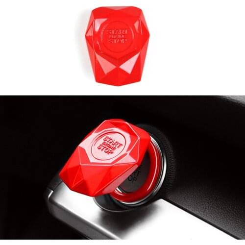 Red Car Start Button Protective Cover Universal Car Engine Start Button Cover
