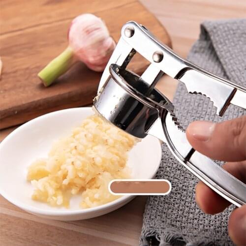 Multifunction Garlic Press Stainless Steel Garlic Crusher Kitchen Cooking Tools Ginger Squeezer Masher Handheld Garlic Chopper