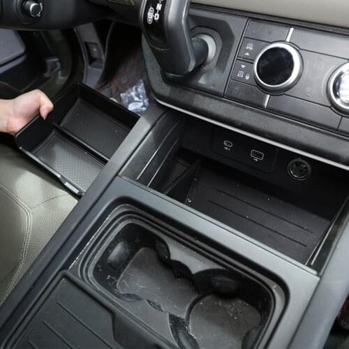 For Land Rover Defender 110 2020-2022 ABS Car Console Lower Storage Box Mobile Phone Tray Car Accessories