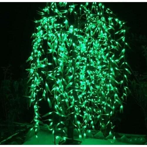 Outdoor Use LED Artificial Willow Weeping Tree Light christmas tree light 1152pcs LED 2m/6.6ft Rainproof fairy garden decoration
