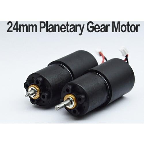 24mm Planetary Gear Motor 280 DC 3V6V12V24V 60RPM Slow Speed Three Stage Planetary Geared Motor