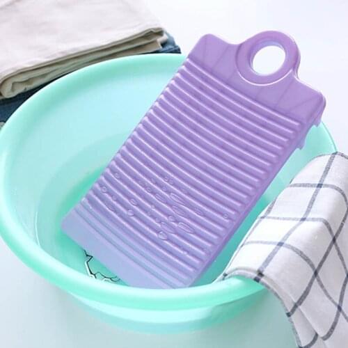 Plastic non-slip mini washboard for household laundry, hand-held washboard, thickened household cleaning tool