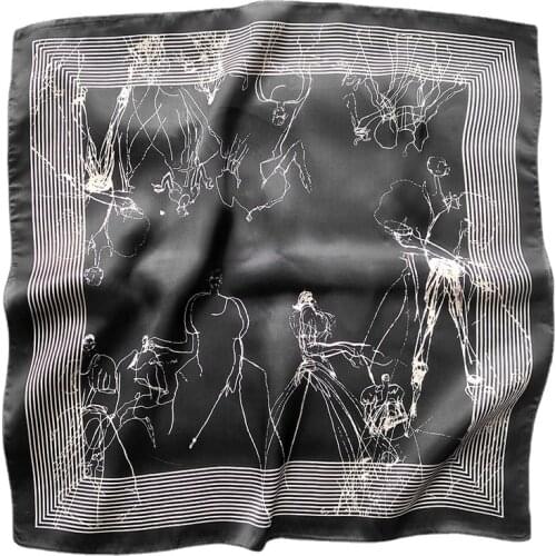 70*70cm Fashion Scarf Small Shawl Wrap Headband Hijab Lady suqare female girl silk Scarves Pashmina Bandana Brand Female Foulard