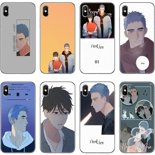 Here U Are Anime Transparent Phone Case For iPhone 12 11 Pro Max Mini XS Max XR X 8 7 Plus 6 6S Plus 5 5S SE 2020