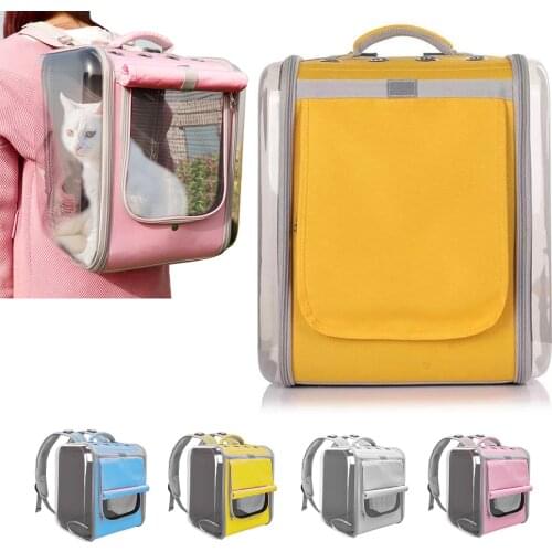 Pet Cat Carrier Backpack Space Capsule Bag Cat Outdoor Travel Breathable Bag For Small Dogs Cats Portable Carrying Pet Supplies