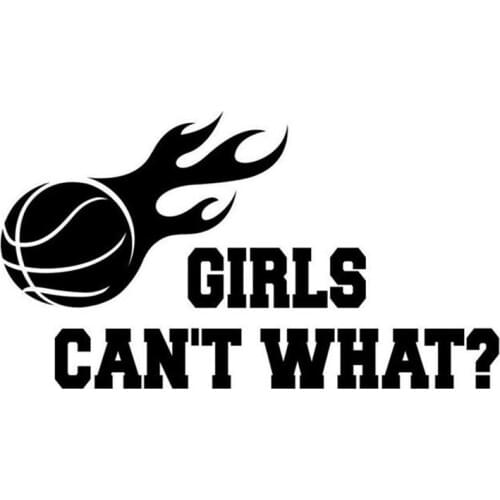 23*16cm Girls Basketball Sport car stickers Laptop Sticker Handsome And Cool Stickers car accessories car decor