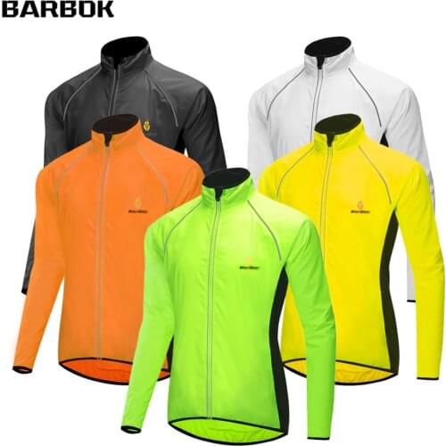 WOSAWE Reflective Cycling Jacket Road Mtb Bike Bicycle Vest Raincoat Long Sleeve Jerseys Windproof Quick Dry Rain Coat