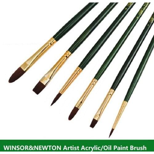 Winsor&Newton Extra Fine Acrylic/Oil Brush high quality Artist professional nylon hair Paint brush Art supplies