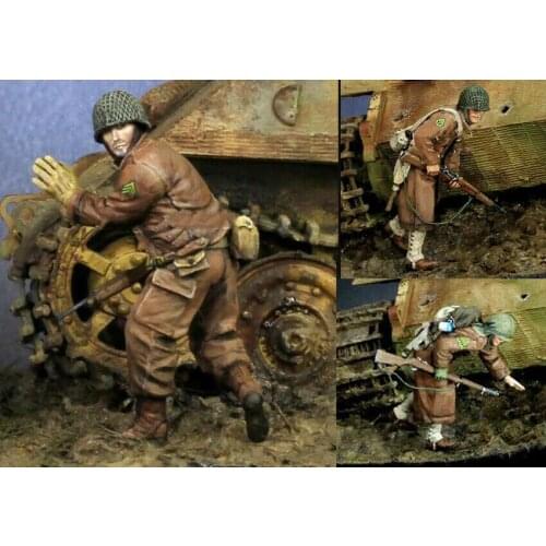 1/35 Resin Figure Building Kit U.S. soldiers (3 figures)