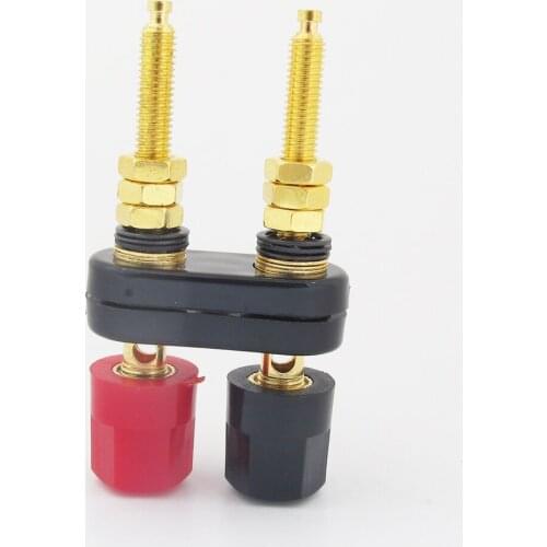 1pc Lengthen Dual 2-way Banana Jack Speaker Amplifier Terminal Binding Post