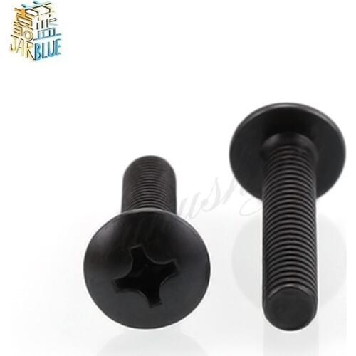 10Pcs M5 M6 TM Screws Nickel Plated Phillips Truss Mushroom Head Machine Electronic Small Screws