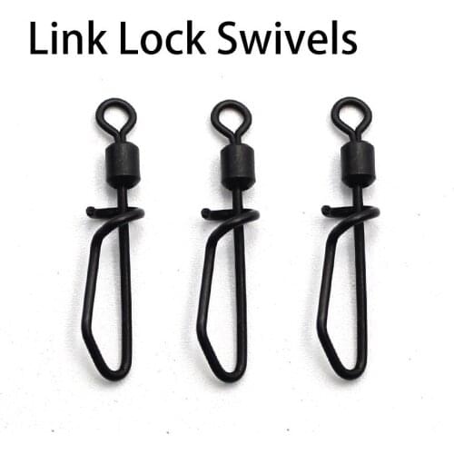 15PCS Carp Fishing Swivel Rings 360° rotation‘Accessories Link Lock Swivels Carp Fishing s Casters Swivels For Carp