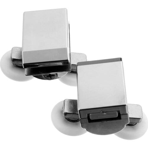 2pc 23mm Double Sliding Shower Door Upper Rollers Runners Wheels Replacement