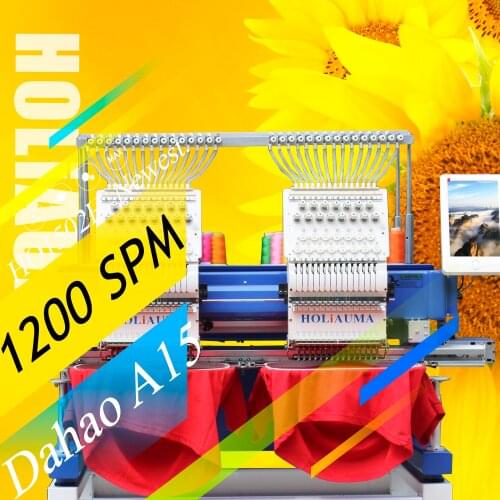 3 Years Quality Warranty!!!Swf Barudan Similar Multi-function 2 Heads 15 Needles in Cap Shirt Flat Embroidery Machine in India