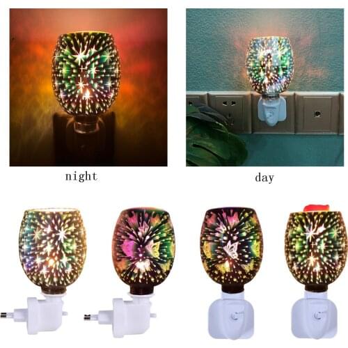 3d Colorful Aromatherapy Lamp Mosaic Electric Plug In Led Light Diffuser Burner Melt Warmer Gypsophila Melt Oil Wax Aroma