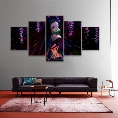 5pcs 20 kind Nezuko Demon Slayer Kimetsu no Yaiba Anime Poster Wall Picture for Home Decor