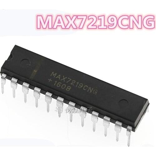 Free shipping: 10PCS MAX7219CNG 7219CNG MAX7219 7219 7219CN DIP24 LED display driver chip IC