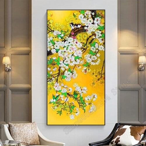 Large 5D Diamond Embroidery Needlework Kit Flowers Diy Diamond Painting Cross Stitch Home Decoration Gift FF2657