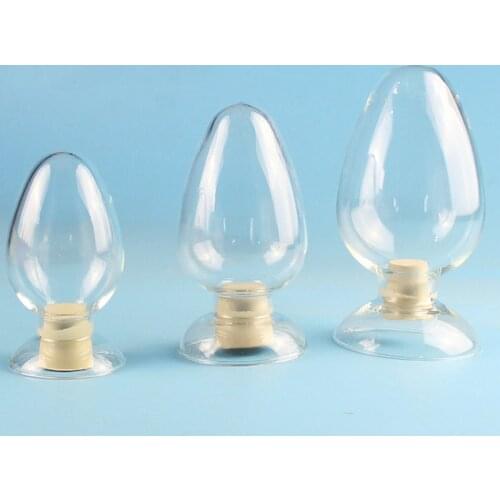 Chicken Heart shaped Bottle Glass Sample Bottle Display Bottle Glass Seed Bottle Exhibit Showing Conical Flask 125ml 250ml 500ml