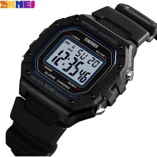 2020 SKMEI Mens Top Brand Wristwatch Men Sport Watch Military Male Digital Watch 5Bar Waterproof Clock Relogio Masculino 1496