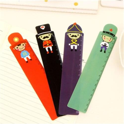 DL JB46 Japan and South Korea stationery cute creative big head soldier series bookmark British column 15cm Exquisite