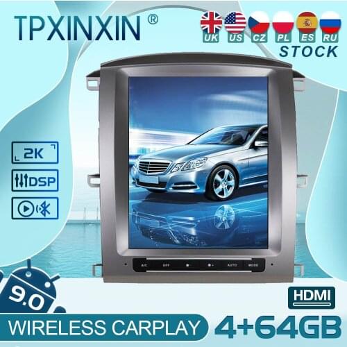 For Toyota LC100 2003-2007 Android 9 Carplay Radio Player Car GPS Navigation Head Unit Car stereo BT WIFI