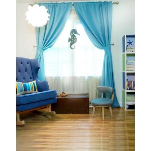 Wooden Floor Blue Living Room Photography Backdrops Photo Props Studio Background 5x7ft