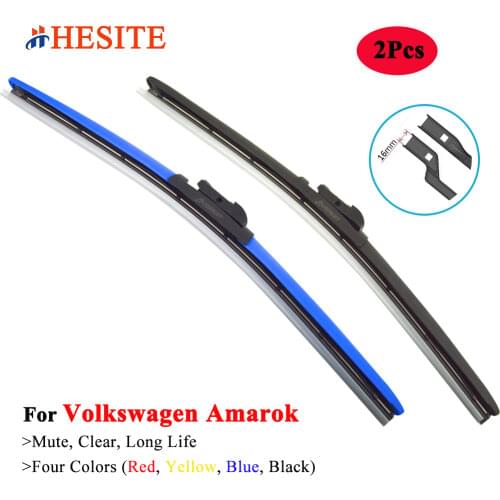 HESITE Colorful Wiper Blades For VW Amarok Truck SUV R Line W Series XL XXL 2017 2019 2020 2021 2022 Models In America Canada