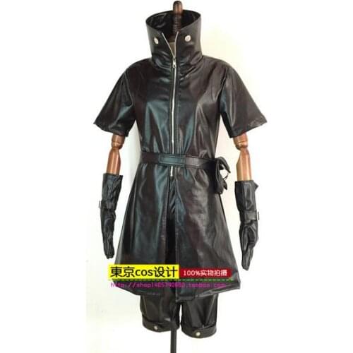 2017 Final Fantasy 15 The King Noctis Halloween Cosplay Costume Outfit PU Leather Jacket+Pants+Glove Custom for Any Size