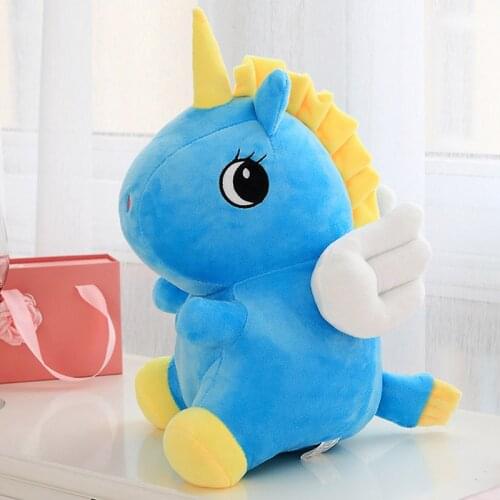 Colorful Unicorn Plush Toy for Boys Girls Birthday Gifts Stuffed Plush Lovely Soft Stuffed Doll Present for Childrens Day