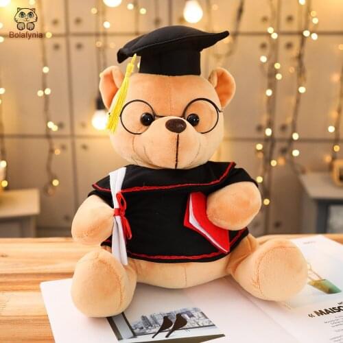 BOLAFINIA bear plush toys cartoon children baby Christmas birthday gift stuffed toy Dr. Bear