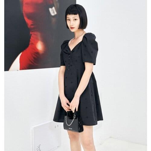 Dress 2021 Female Solid Ladies Dresses Patchwork Button Casual Womens Dresses Short Sleeve Loose Dresses Woman Summer 2021