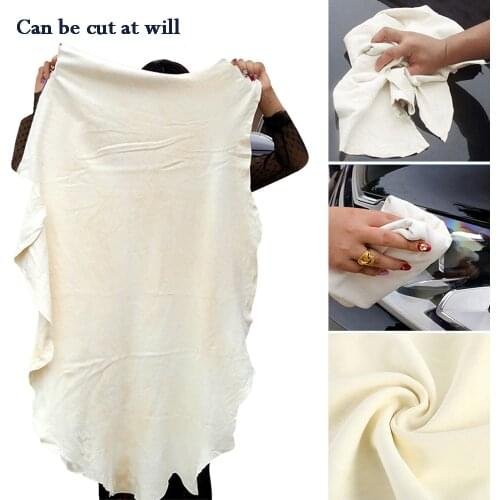 Car Clean Cloth Towels Auto Wiping Rags Efficient Super Absorbent Natural Chamois Leather Clean Cloth Towel Car Washing Towels