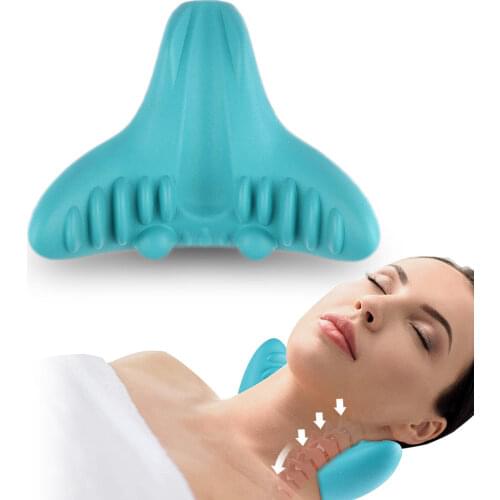Neck and shoulder relaxation pillow Neck Support Tension Reliever Relaxer Sponge Releases Muscle Tension Relieves