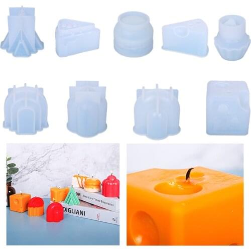 Candle Epoxy Resin Mould Cake Cheese Mountain Silicone Mold For DIY Soy Wax Candle Making Supplies Handmade Soap Molds