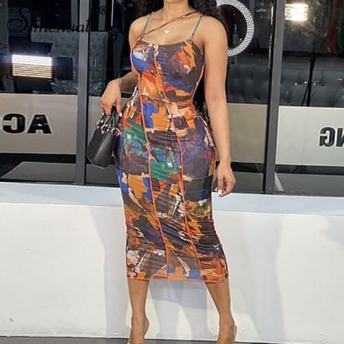 Simenual Long Sleeve Summer Dresses