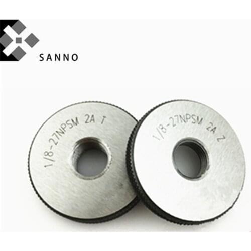 NPSM thread ring gauge measuring tool go nogo NPSM 1/8 - NPSM 3 inch screw thread ring O gages