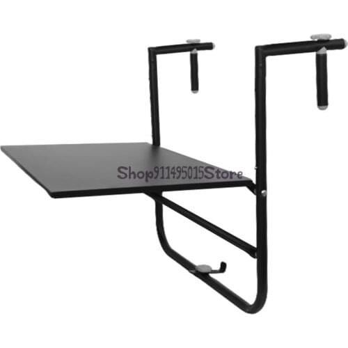 Outdoor Iron Art Antirust Sunscreen Balcony Hanging Table Folding Table Railings Lift Table Study Table Household Leisure Table