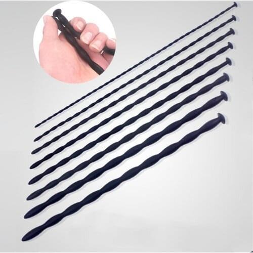 Urethrale Dilatator Gay Male Sounding Penis Plug Inserts Dilatato Silicone Urethral Sound Dilator Catheter Sex Toy for Adult Men