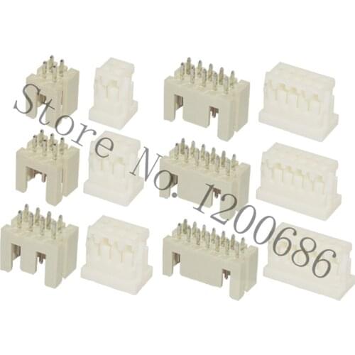 XHD2.5 DF1B-4 6 8P 10DS 2.5mm XH2.54 Double Rrow Connector Terminal Socket DF1B 2 3 4 6 10-Pin Connector Plug