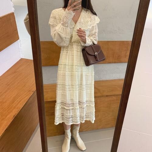 Alien Kitty Women Dress 2020 New Spring Summer Elegant Long Lace Dress High Waist Sexy V Neck Party Dresses Vestido Robe Mujer