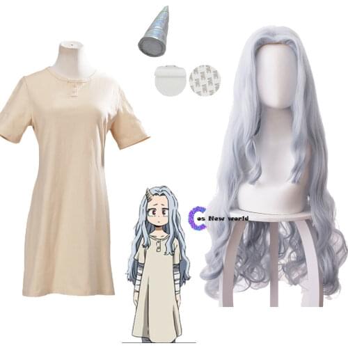 2020 Anime Comic My Hero Academia Cosplay Costumes Eri Cosplay Costume Long Dresses Clothes uniforms For Women Adult Suits Wigs